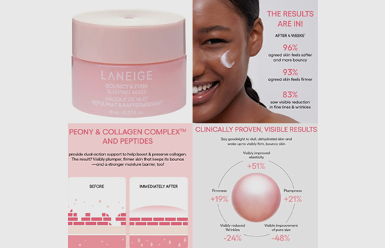 Sleeping Mask with Peony & Collegen Complex
